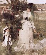 Berthe Morisot Detail of Hide and seek France oil painting artist